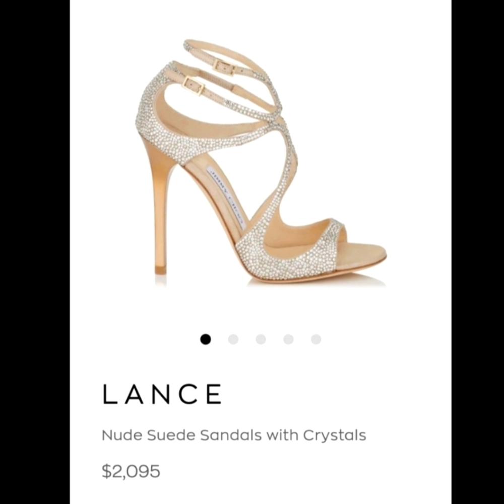 Jimmy Choo Heel, I’m a 8.5 and they fit perfect.